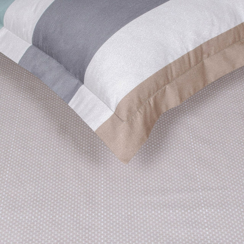 Lenjerie dublă de pat din bumbac satinat, Miami