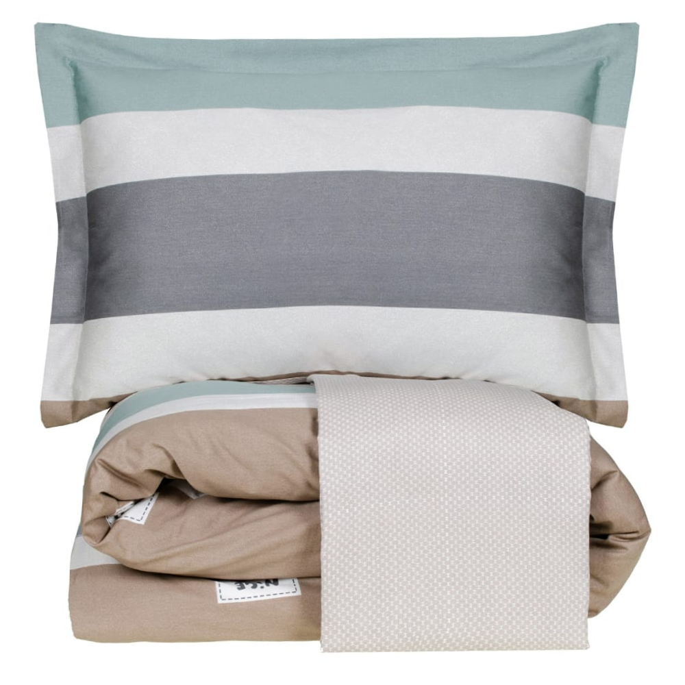 Lenjerie dublă de pat din bumbac satinat, Miami