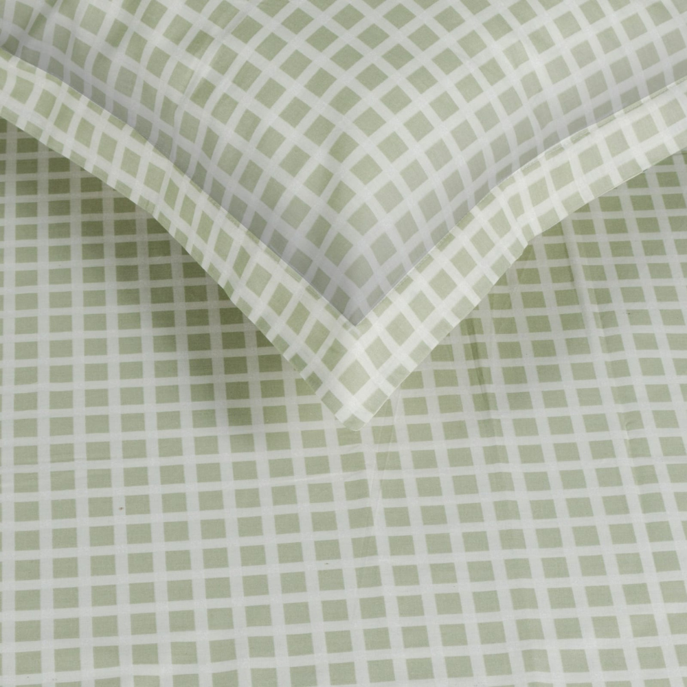 Lenjerie dublă de pat din bumbac satinat, Poppy