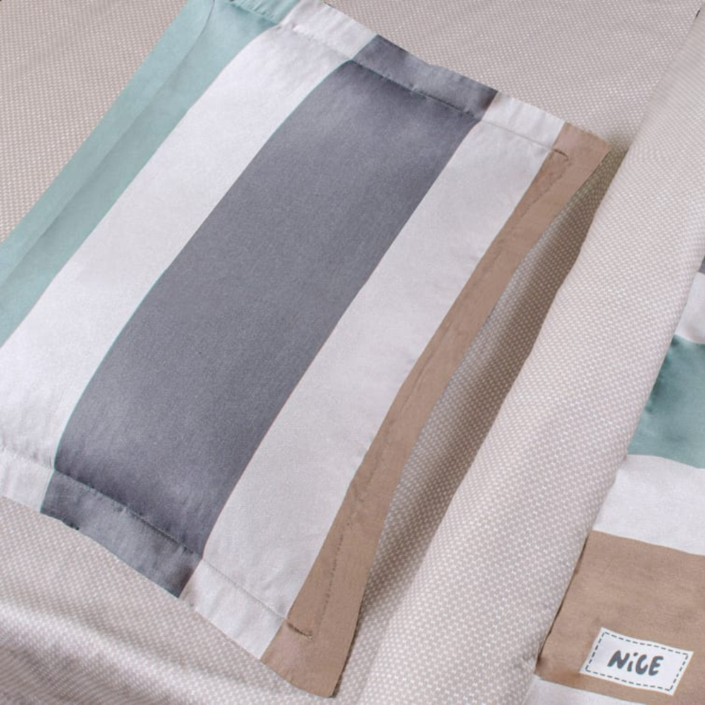 Lenjerie dublă de pat din bumbac satinat, Miami