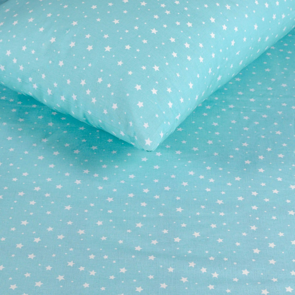 Lenjerie de pat pentru o persoană, bumbac, Cats and Stars