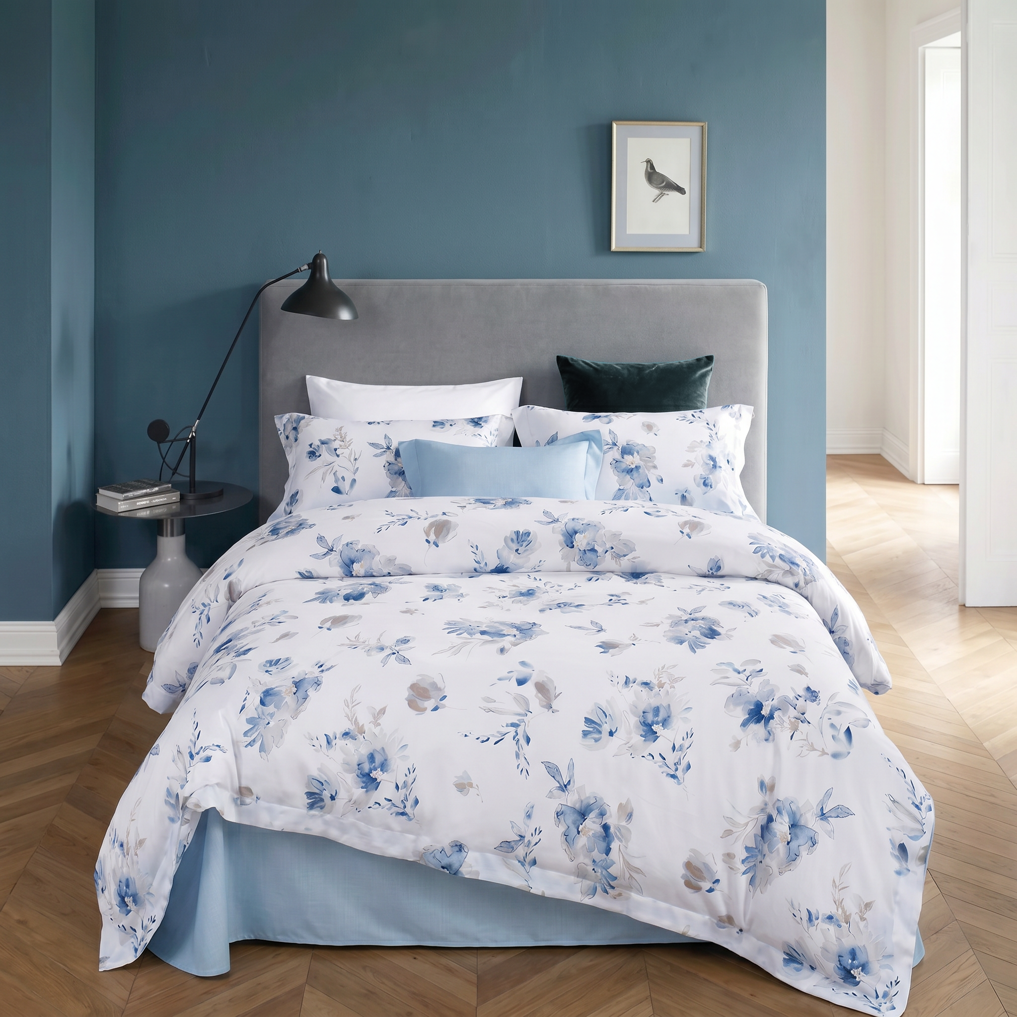 Lenjerie de pat Doris Blue, Lyocell - 100% fibră de eucalipt