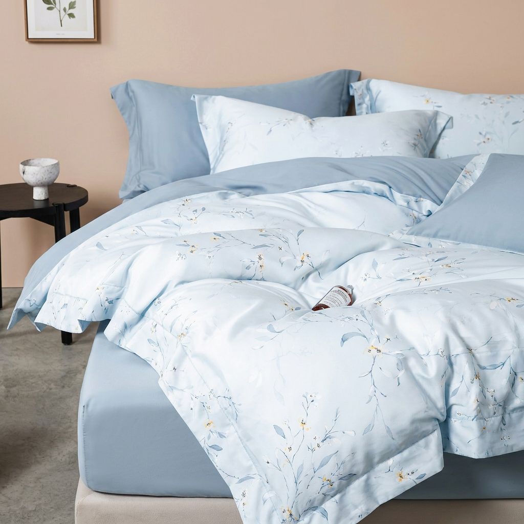 Lenjerie de pat, Orchid Blue - Lyocell - 100% fibră de eucalipt