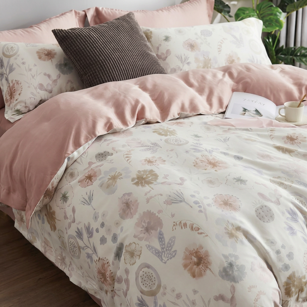 Lenjerie Family de pat, 5 piese, Rio – Lyocell - 100% Fibră de Eucalipt