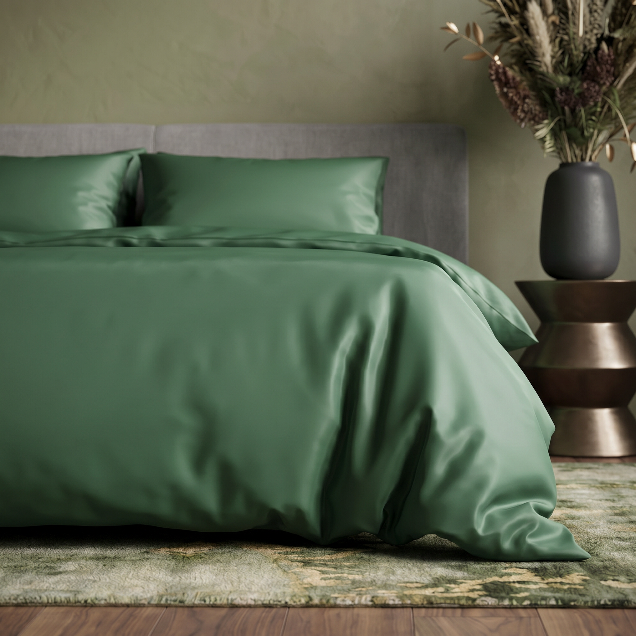 Lenjerie de pat Satin Lux Green